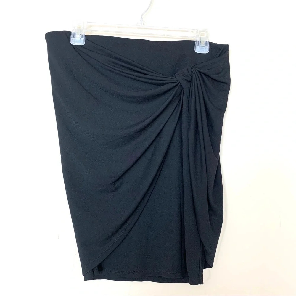 Robert Rodriguez Black Ruched Detail Skirt